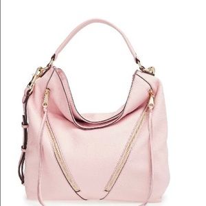 NWOT-  Rebecca Minkoff Moto Hobo Baby Pink Bag w/Gold Hardware